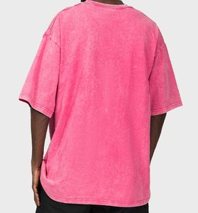 Etiqueta privada 230 gramos negro Vintage niños de gran tamaño camisetas de manga corta 100% algodón blanco piedra ácido lavado camiseta para hombres - Product Image 4