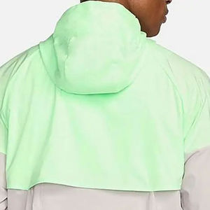 Chaqueta Cortavientos de Lona con Capucha para Hombre, Informal, Deportiva, Ligera, Impermeable, Transpirable, Estilo Urbano con Letras - Product Image 6