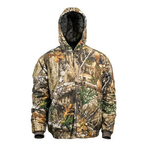 Veste de chasse imperméable pour homme, en polaire thermique, coupe-vent, tactique, pour l'extérieur, col montant, logo sur le devant - Product Image 4