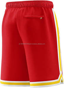 Pantalones cortos de baloncesto de malla estampados de alta calidad, bolsillos transpirables, gimnasio atlético, correr, entrenamiento, ropa deportiva, logotipo personalizado, venta al por mayor - Product Image 2