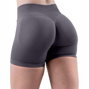 Nuevos pantalones cortos para mujer, sin costuras, cintura alta Fitness Yoga Shorts Mujer Ropa deportiva Pantalones cortos de gimnasio - Product Image 6