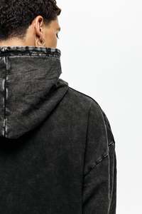 Sweat à capuche surdimensionné en coton de haute qualité pour homme, délavé à la pierre, résistant, brodé, imprimé en 3D personnalisé, en polaire, appliqué pour l'hiver - Product Image 4