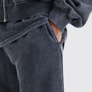 ที่กําหนดเองพัฟพิมพ์ผ้าฝ้ายวินเทจหนักน้ําหนักกรดล้างกางเกงผู้ชาย/สบายๆวินเทจJoggerผ้าฝ้ายกรดล้างกางเกงผู้ชาย - Product Image 3