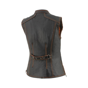 Chaleco de cuero de vaca para motocicleta - Product Image 5