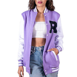 Vestes Letterman pour femmes en tricot, fabriquées au Pakistan, à col montant, personnalisables, imperméables, respirantes et à séchage rapide, en matière de qualité supérieure pour l'hiver - Product Image 1