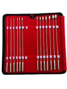 Ensemble de dilatateurs biliaires manuels en acier chirurgical inoxydable, type Bakes Rosebud, pour voies biliaires courantes, 13 pièces, 30 cm, Classe II ISO - Product Image 4