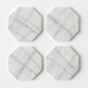 Sous-verres en forme de cœur beiges écologiques Sous-verres en pierre de qualité supérieure pour le salon Tables basses Mariages Conceptions personnalisables - Product Image 5