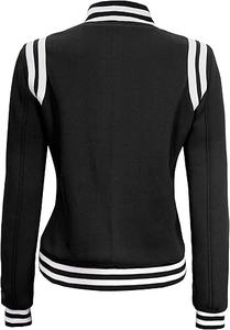 Vestes d'université pour femmes Vestes d'hiver solides coupe-vent à la mode ODM Services Couleurs claires Vestes d'université pour femmes Personnalisation OEM - Product Image 2