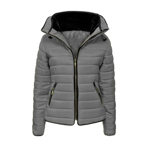 Chaqueta acolchada de Invierno para mujer, nuevo diseño, brillante, cálida, venta al por mayor - Product Image 3