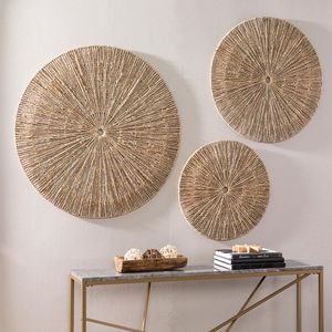 Vente chaude Seagrass Wall Decor Set Tenture murale tissée à la main et napperon OEM/ODM FBA pour Amazon pour la décoration intérieure - Product Image 2