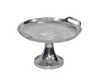 Pedestal de aluminio sólido para exhibición de pasteles, soporte de mesa para pasteles, utensilios de cocina decorativos, soporte de almacenamiento para pasteles ocasionales - Product Image 1