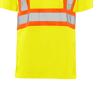 100% Polyester Work-wear Safety Polo T-shirt à manches courtes Polyester Hi Vis Vêtements de travail réfléchissants Sécurité T-shirts réfléchissants - Product Image 5