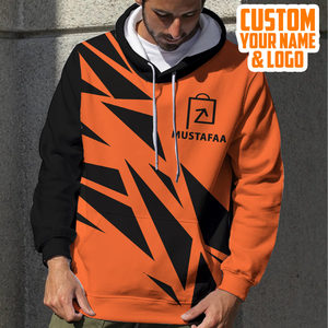 Vente en gros de ruban réfléchissant de sécurité haute visibilité à manches longues pull à capuche de sécurité haute visibilité pour hommes - Product Image 3