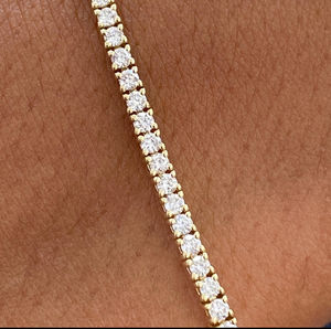 Stunning Luxury Moissanite <b>Bracelet</b> for Women with High Quality Sparkling Stones in Classic Adjustable Design - Product Image 6