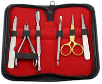 Kit de Manicura y Pedicura Profesional de 6 Piezas, Acero Inoxidable, Herramientas Duraderas de Salón, Opciones Personalizables, Pakistán