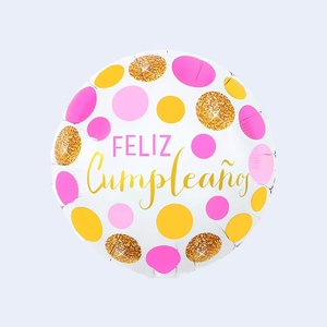 Palloncini in Foil 'Party Love' per Compleanno, 45cm 18in, Confezione da 12 Pezzi - Product Image 5