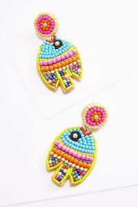 Fabricant de boucles d'oreilles brodées perlées OEM - Product Image 1