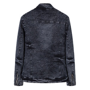 Nouveauté Veste en jean classique pour homme Col rabattu personnalisé Manches longues Respirant Léger Veste en jean pour homme à la vente - Product Image 5
