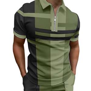 Camisetas de Hombre de Moda, 100% Algodón, Tejidas, de Manga Corta, Casuales, para Uso Diario, Antiarrugas, con Bolsillo, Estilo Urbano - Product Image 3