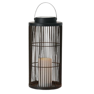 Lanterne en métal fini or Design moderne et durable Décoration de la maison et décoration de fête de mariage Lanterne à bougie - Product Image 5