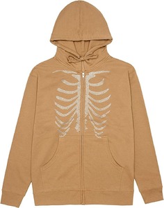 New Y2K Spider Web Bone Heartbreak Rhinestone Loose BLUE Full <b>Zip</b> <b>up</b> <b>Cardigan</b> Rhinestone Hoodie Unisex - Product Image 3