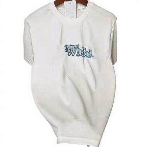 Camiseta de Manga Corta para Hombre, Talla Grande, de Seda/Algodón, con Estampado Animal, 300 Gramos, Anti-Pilling, Cuello Redondo, Casual, Transpirable, Ecológica, OEM, ODM - Product Image 1