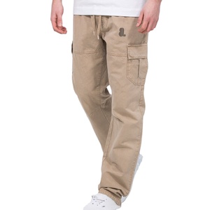 Pantalones Cargo para Hombre, 100% Algodón, Ecológicos, de Secado Rápido, Transpirables, Estilo Safari, Cierre con Cordón, Ligeros, de Color Sólido - Product Image 1