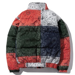 Streetwear mode extérieur hiver Logo personnalisé haute qualité hommes à capuche toile imperméable 100% Nylon doudoune - Product Image 2