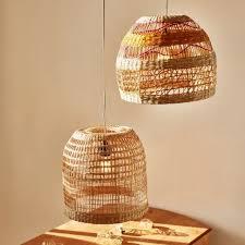 โคมไฟห้อยทำมือจากหญ้าทะเล โคมไฟสานจากฟาง โคมไฟระย้าสานสำหรับตกแต่ง - Product Image 4