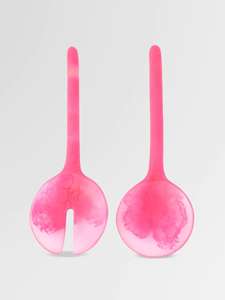 Ensemble de fourchettes et de cuillères à salade en résine décorative pour saladiers et repas à domicile, disponible au prix de gros - Product Image 3