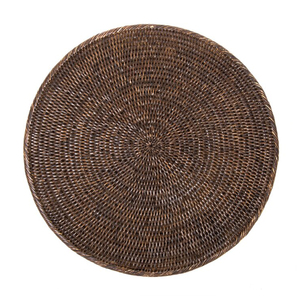 Mantel Individual de ratán ecológico duradero, placa de cargador artesanal/Decoración de pared para boda/mesa de comedor, alfombrillas y almohadillas empotradas - Product Image 1