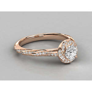 9k Gold Solitaire Ring for Ladies Lab Grown Diamond Elegant and Luxurious - Product Image 3