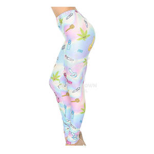 เลกกิ้งเล่นโยคะของผู้หญิงสไตล์แฟชั่นเลกกิ้งสไตล์ใหม่ทำจากผ้าปากีสถาน - Product Image 5