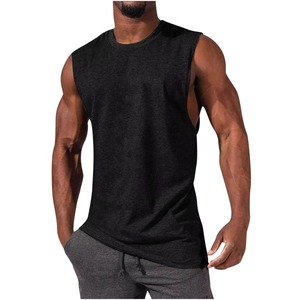 Vente en gros Débardeur athlétique personnalisé pour hommes sans manches Chemise d'entraînement de gymnastique pour la musculation et le fitness Commandes OEM Bienvenue - Product Image 2