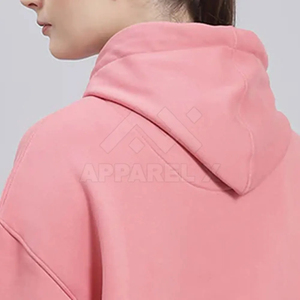 Sudadera con Capucha Extra Grande Rosa Premium para Mujer de Xafa Weavings, Sudadera Personalizada de Felpa Gruesa para Invierno, Estilo Urbano, Poliéster/Algodón - Product Image 5