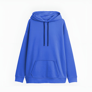 Sudadera con capucha de mezcla de algodón para mujer de moda Impresión personalizada Transpirable y ecológica con hombros caídos y características transpirables - Product Image 2