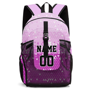 Mochila de Sublimación para Equipo, Logotipo Personalizado, Patrón de Letras a Todo Color, Impresión Completa, Bolsa Deportiva Escolar, 20-35L, SSTB-0081B - Product Image 1