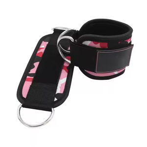 สายรัดข้อเท้าออกกำลังกายกันน้ำพร้อมการป้องกันสำหรับเครื่องเคเบิ้ลสายรัด D-ring แบบคู่-รองรับสำหรับทุกเพศ - Product Image 4