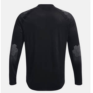 Camiseta atlética para correr de manga larga con cuello simulado con forro térmico para hombre - Product Image 5