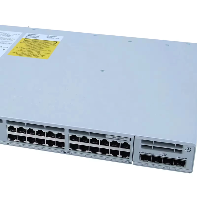 Original New Ciscos Catalyst C9200-24T-E Enterprise Switch 24-Port Gigabit 9200 Series in Stock Stackable 128Gbps Capacity