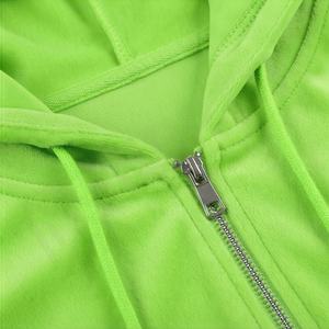 Conjunto de Dos Piezas de Sudadera con Capucha para Mujer al por Mayor, Chándal de Terciopelo de Alta Calidad, Conjunto Deportivo Suave y Transpirable para Mujer, Chándal Informal de Terciopelo - Product Image 4