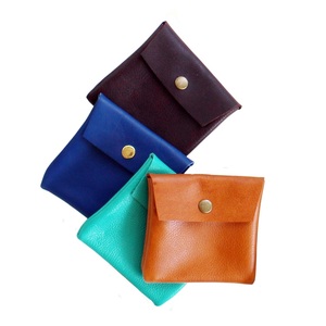 Genuine Leather Wholesale Custom New <b>Cute</b> Design Simple Small Coin <b>Purse</b> - Product Image 1