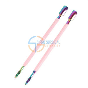 3 Pro poussoir à cuticules et coupe-cuticule en acier inoxydable de qualité professionnelle - Product Image 3