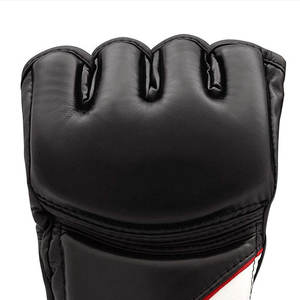 Gants de MMA en cuir véritable, dernière collection très demandée, avec sangle de poignet réglable, demi-doigts/sans doigts, poignées imperméables - Product Image 4