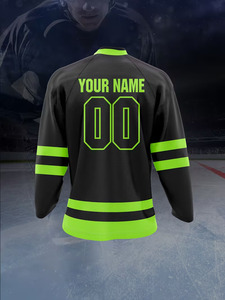 Maillot de hockey sur glace pour hommes 2025, nom et numéro personnalisés, entraînement sportif d'équipe, fitness, hip-hop, fête, loisirs quotidiens - Product Image 4