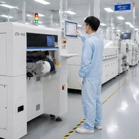Máquina de Colocación de Componentes SMT, Ensamblaje de PCB SMD, Visión Automática Multicámara, Montador de Chips de 4 Cabezas, Fabricación Electrónica ZS-04