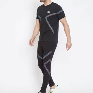 Ropa informal Camisetas y pantalones para hombre Camisetas y pantalones transpirables de cuello redondo de alta calidad para hombre - Product Image 3