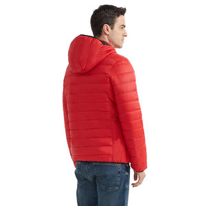 Veste matelassée d'hiver pour hommes, légère, imperméable et écologique, matelassée, à bulles, avec fermeture à glissière, tissu lourd en toile GM/SM - Product Image 4