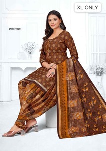 Indian Export Quality Attractive Non-Printed Cotton <b>Kurti</b> with Pant and Dupatta Woman Fashion Adults in Stock - Product Image 4