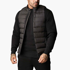 OEM Customizable Fall Winter Season Men's Puffer Vest Breathable <b>Coat</b> with Sleeveless Jacket Custom Colors Sizes for Men - Product Image 3